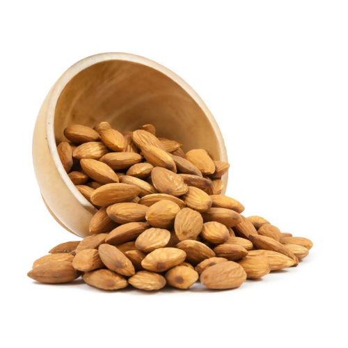Tassyam Organics Premium Raw Almonds - Pouch | Grocsy