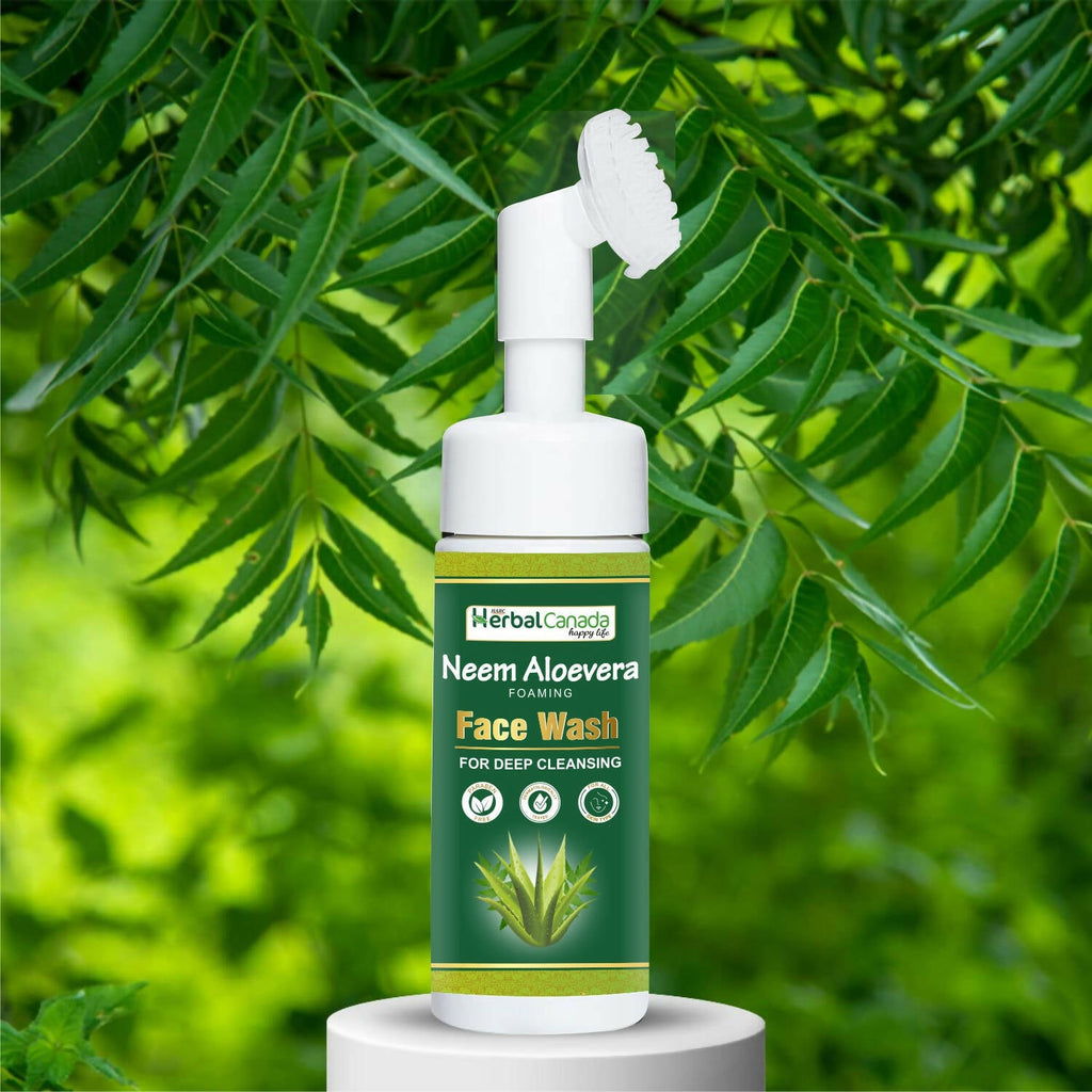 Herbal Canada Neem Aloe Vera Foaming Face Wash | Grocsy
