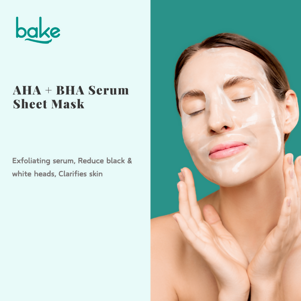 Bake AHA + BHA Serum Sheet Mask | Grocsy