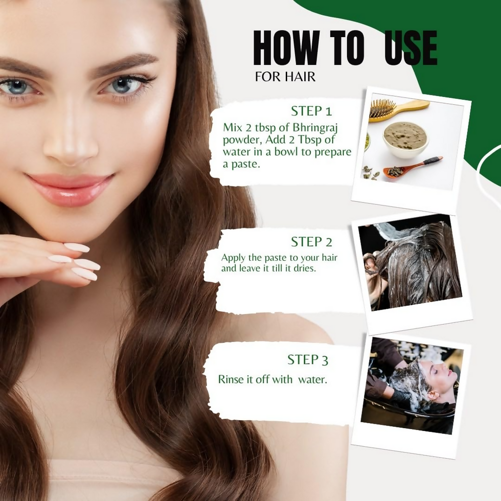 Florecer Bhringraj Powder For Hair | Grocsy