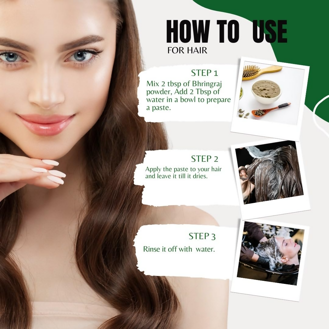Florecer Bhringraj Powder For Hair | Grocsy