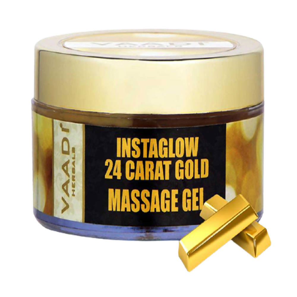 Vaadi Herbals InstaGlow 24 Carat Gold Massage Gel | Grocsy
