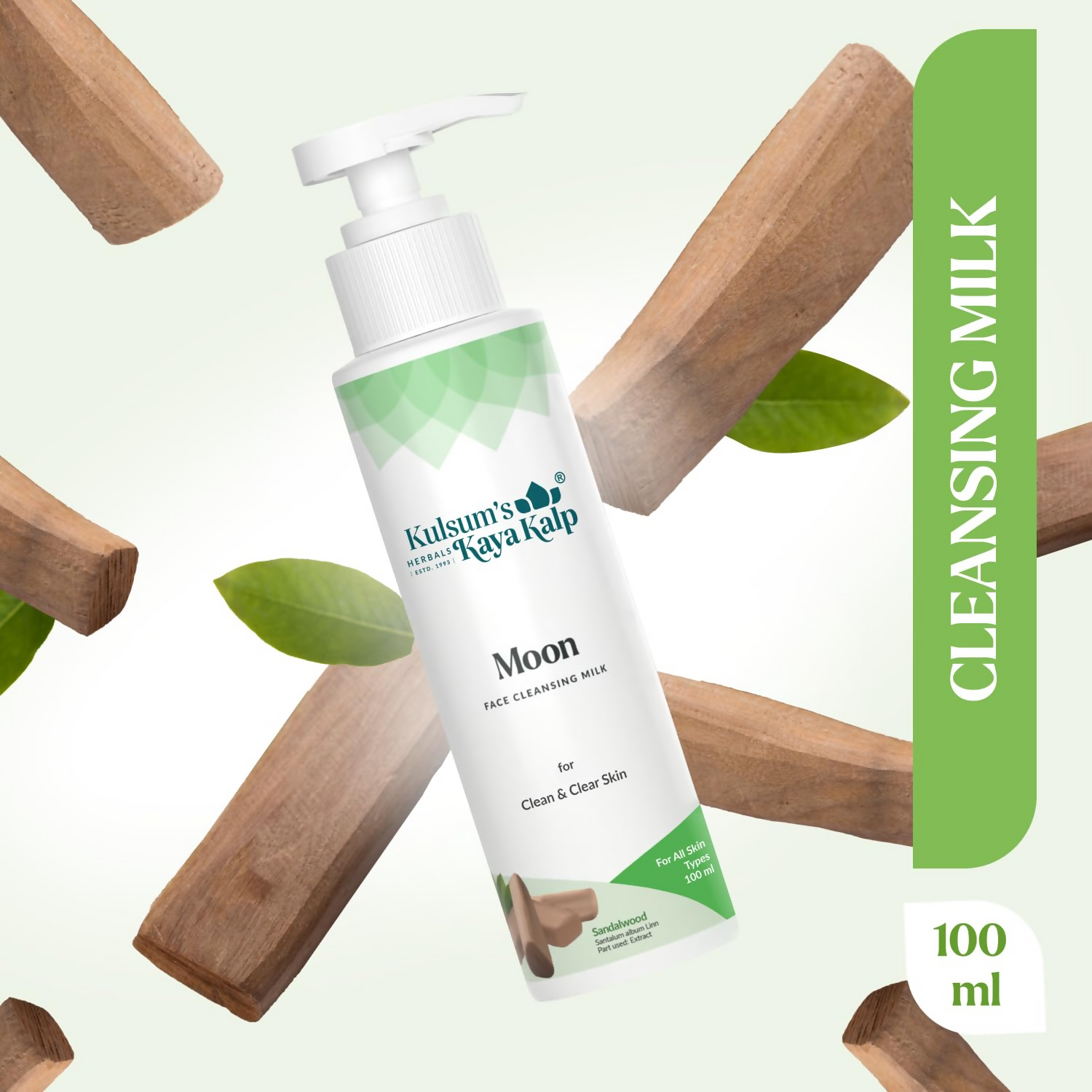 Kulsum's Kaya Kalp Moon Face Cleansing Milk For Clean & Clear Skin | Grocsy