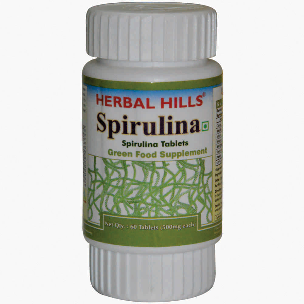 Herbal Hills Ayurveda Spirulina Tablets | Grocsy