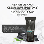 Globus Naturals Anti Pollution & Anti Acne Charcoal Face Wash For Men | Grocsy