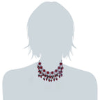 Ishika Red Polki Kundan Neckpiece - Wahe Jewels - Swadesiicart
