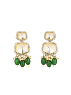 Taapsee Green Polki Kundan Neckpiece - Wahe Jewels - Swadesiicart