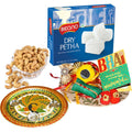 Bikano Dry Petha and Salted Kaju Rakhi Puja Thali Gifts | Grocsy