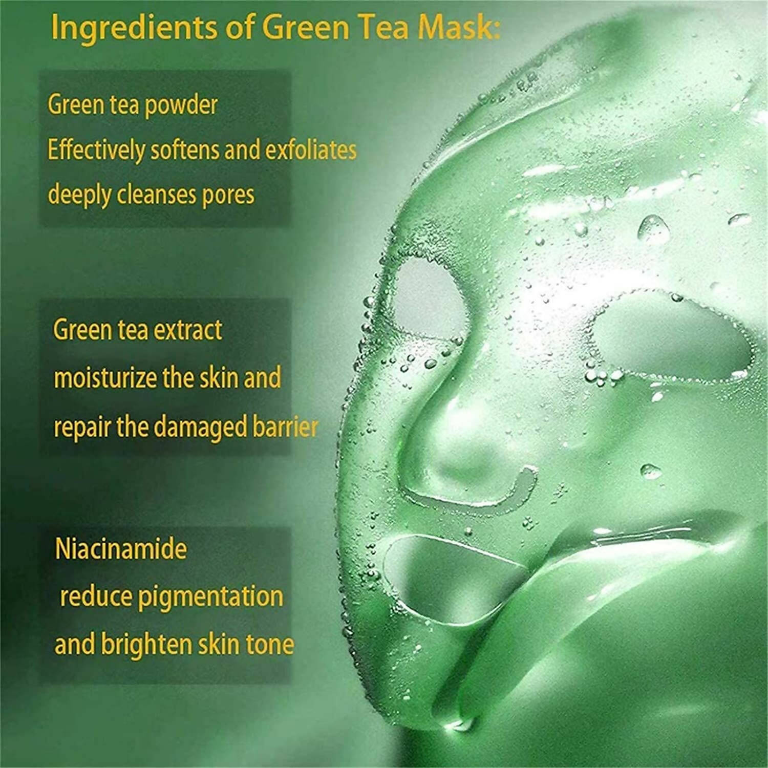 Favon Green Tea Face Mask Cleansing Stick for Anti Acne | Grocsy