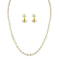 J Pearls 1 Line Oval Pearl Necklace - Real Pearl Jewelry | Grocsy