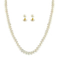 J Pearls Button White Pearl Set - Real Pearl Jewelry