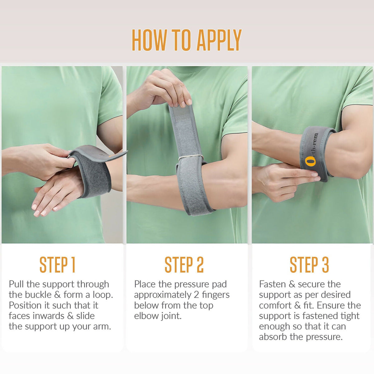 Orth-rem Tennis Elbow Support Brace Strap For Men & Women | Grocsy