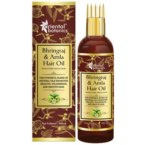 Oriental Botanics Bhringraj & Amla Hair Oil | Grocsy