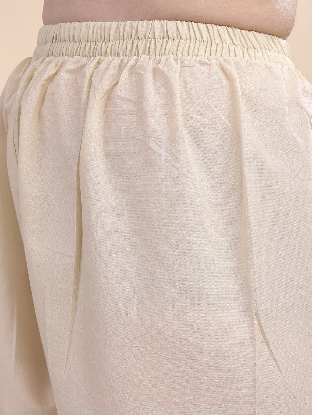 Mirror And Hand Embroidered Co Ords, Cream - Hiral Fashion | Grocsy