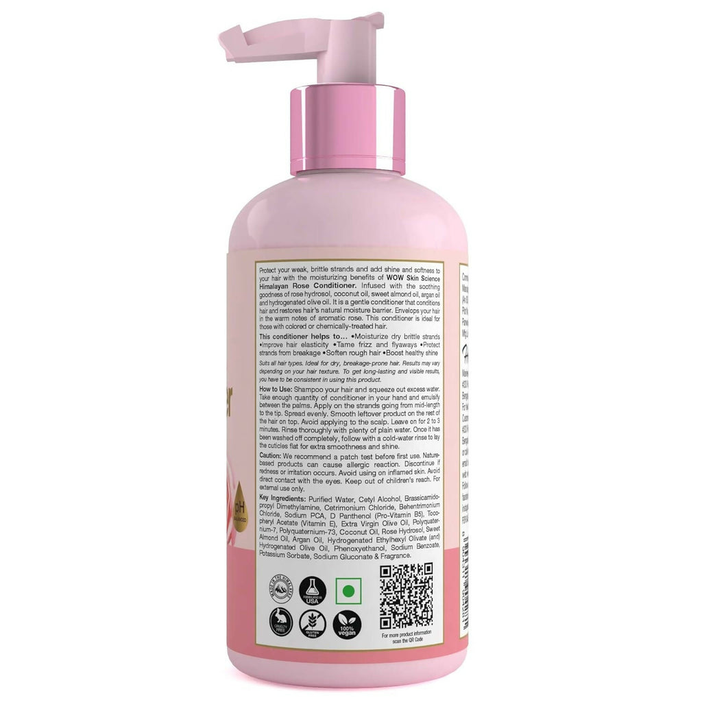 WOW Skin Science Himalayan Rose Conditioner For Volumnising Hair, Anti Smelly Scalp | Grocsy