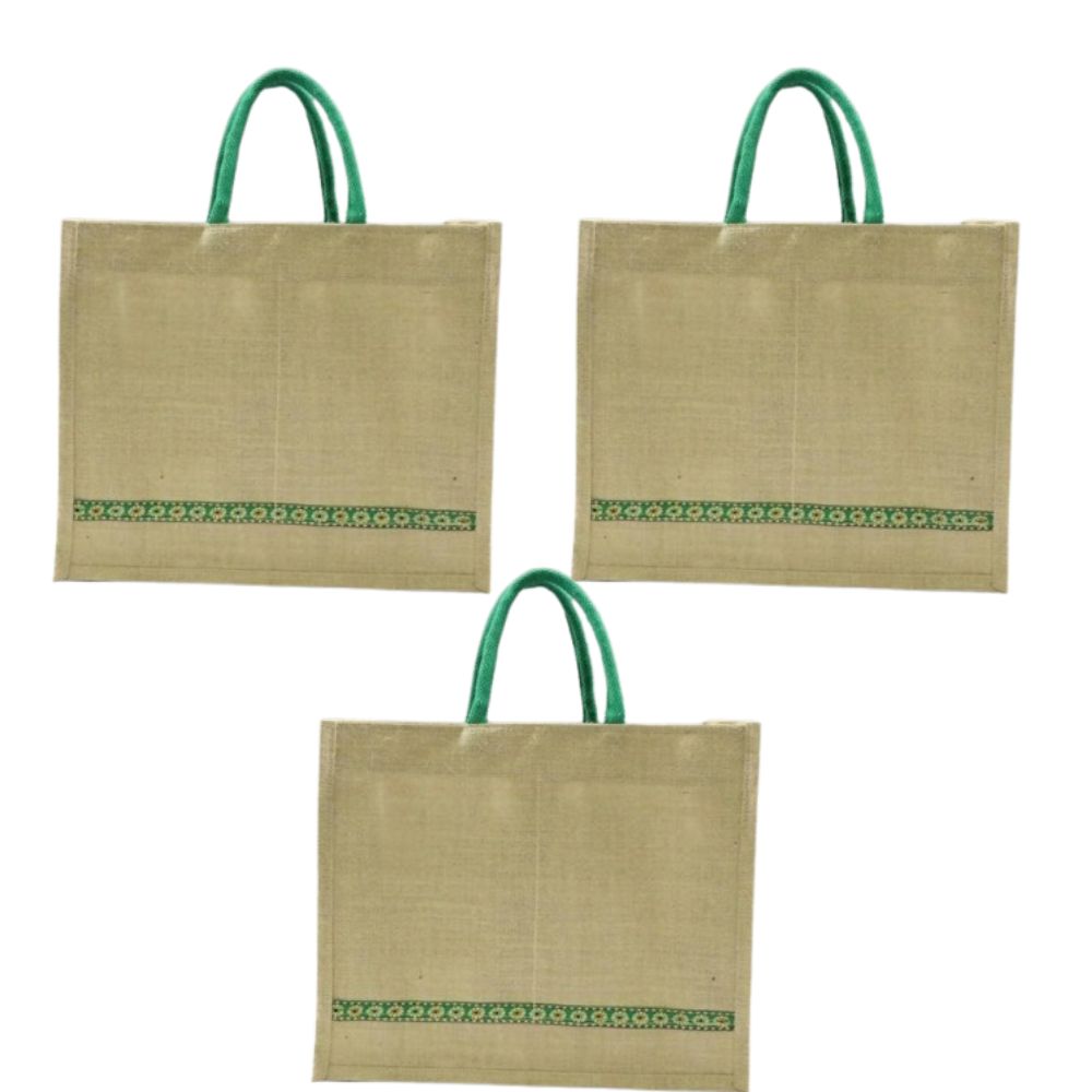 Natural Color Grocery Jute Bag | Grocsy