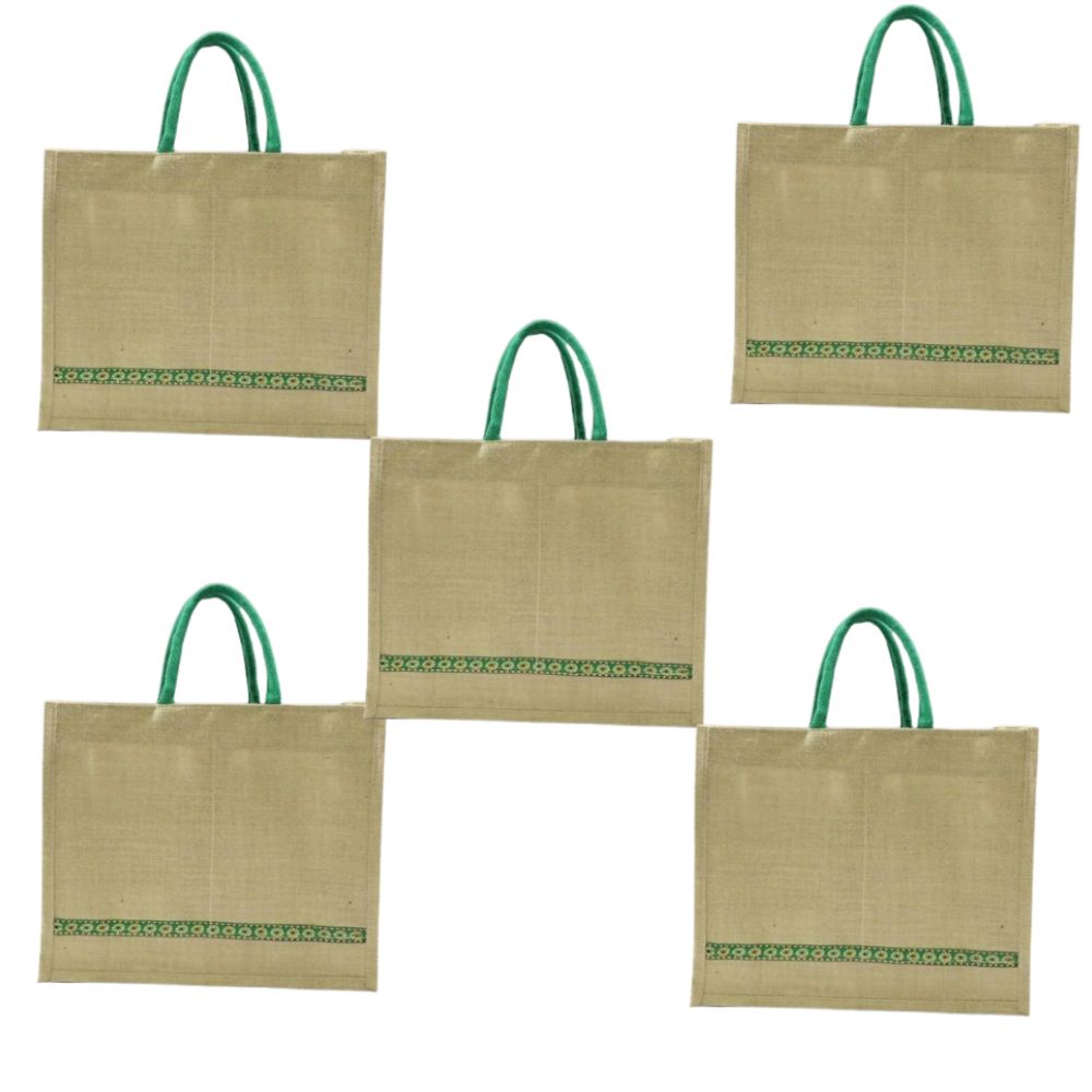 Natural Color Grocery Jute Bag | Grocsy
