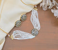 Jewel City Elegant Meenakari Pearl Choker Set - Handcrafted Kundan Necklace with Matching Studs | Grocsy