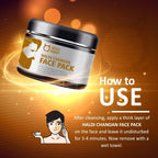 Qraa Men Haldi Chandan Face Pack | Grocsy