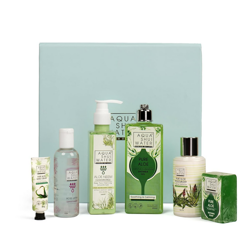 Aqua Shui Water Body Care Gift Set For Women 6-Piece Luxury Skincare Kit | Grocsy