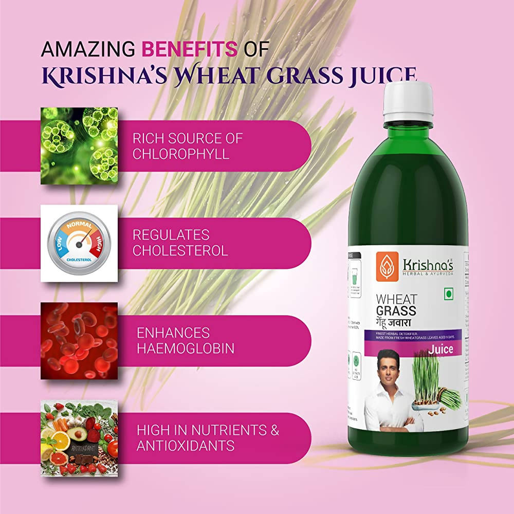 Krishna's Herbal & Ayurveda Wheatgrass Juice | Grocsy