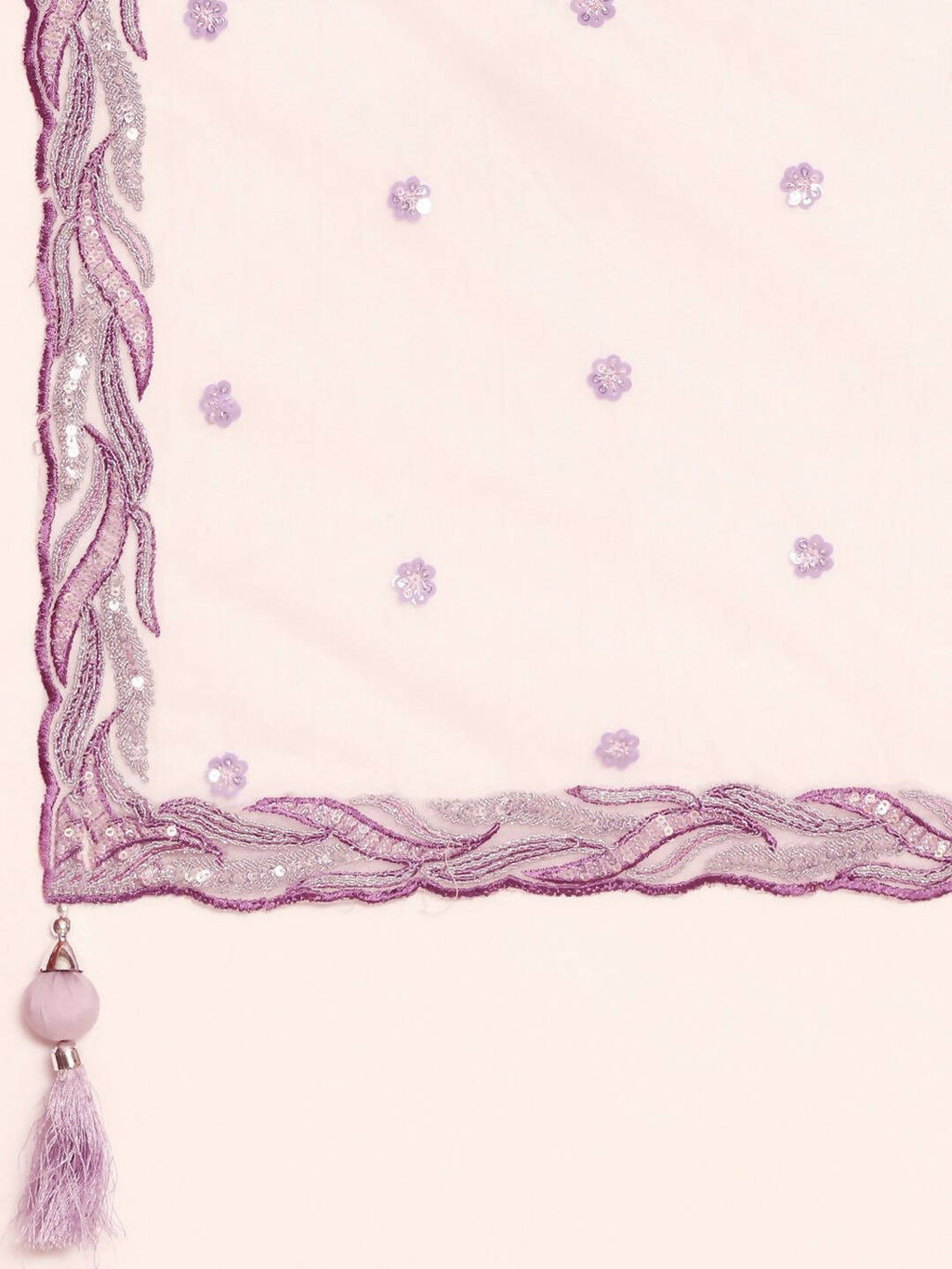 House of Panchhi Lavender Net Sequins and Zarkan embroidery Lehenga choli & Dupatta | Grocsy