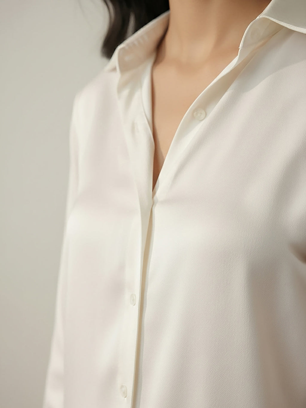 Janasya White Straight Satin Co-Ords | Grocsy
