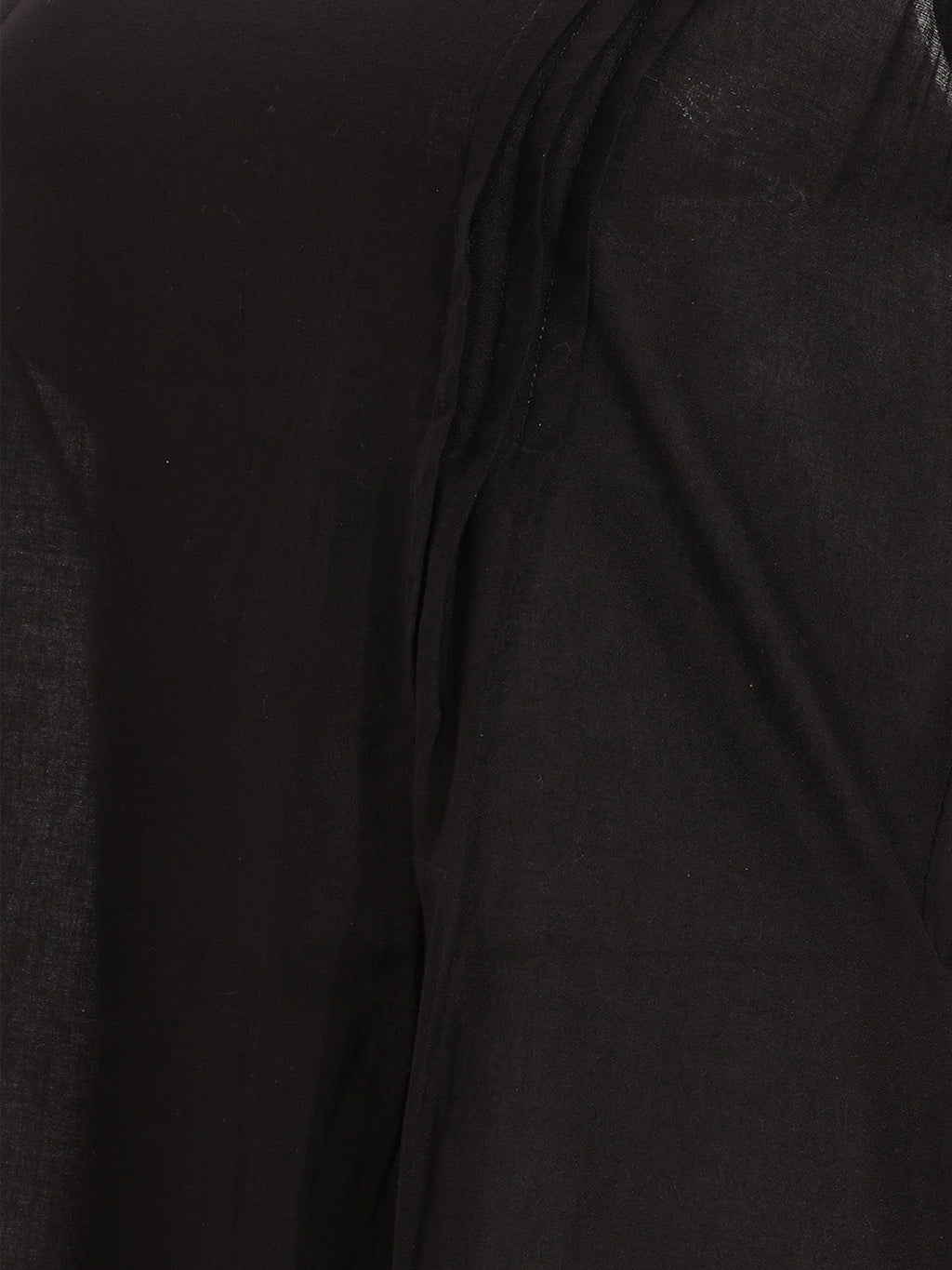 Janasya Black A-Line Cotton Dress | Grocsy