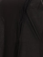 Janasya Black A-Line Cotton Dress | Grocsy