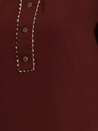 Janasya Brown Straight Crepe Kurta,Bottom & Dupatta | Grocsy