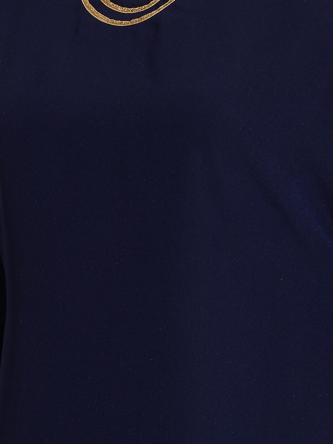 Janasya Navy Blue Straight Crepe Kurta,Bottom & Dupatta | Grocsy