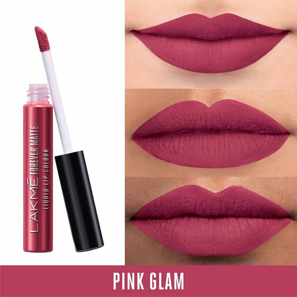 Lakme Forever Matte Liquid Lip Colour - Pink Glam | Grocsy