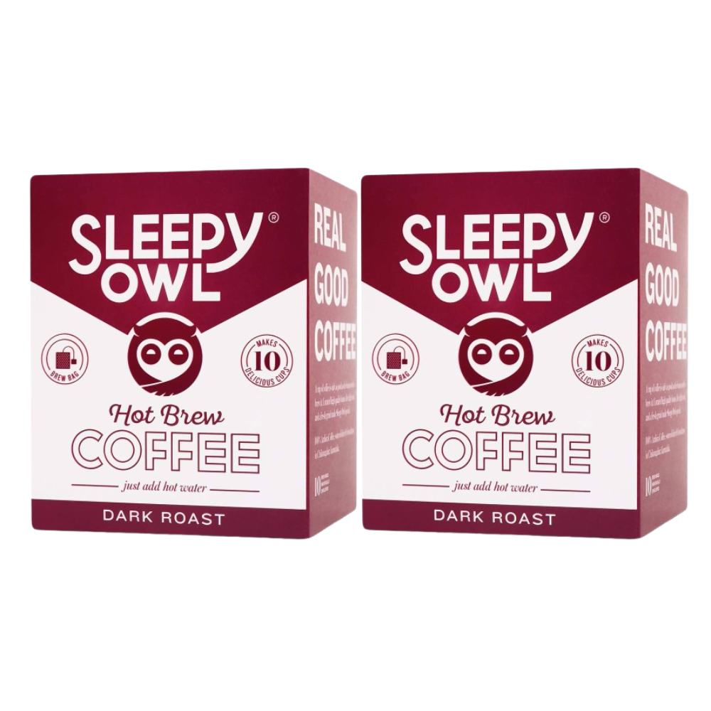 Sleepy Owl Coffee Dark Roast Hot Brew Bags | Grocsy
