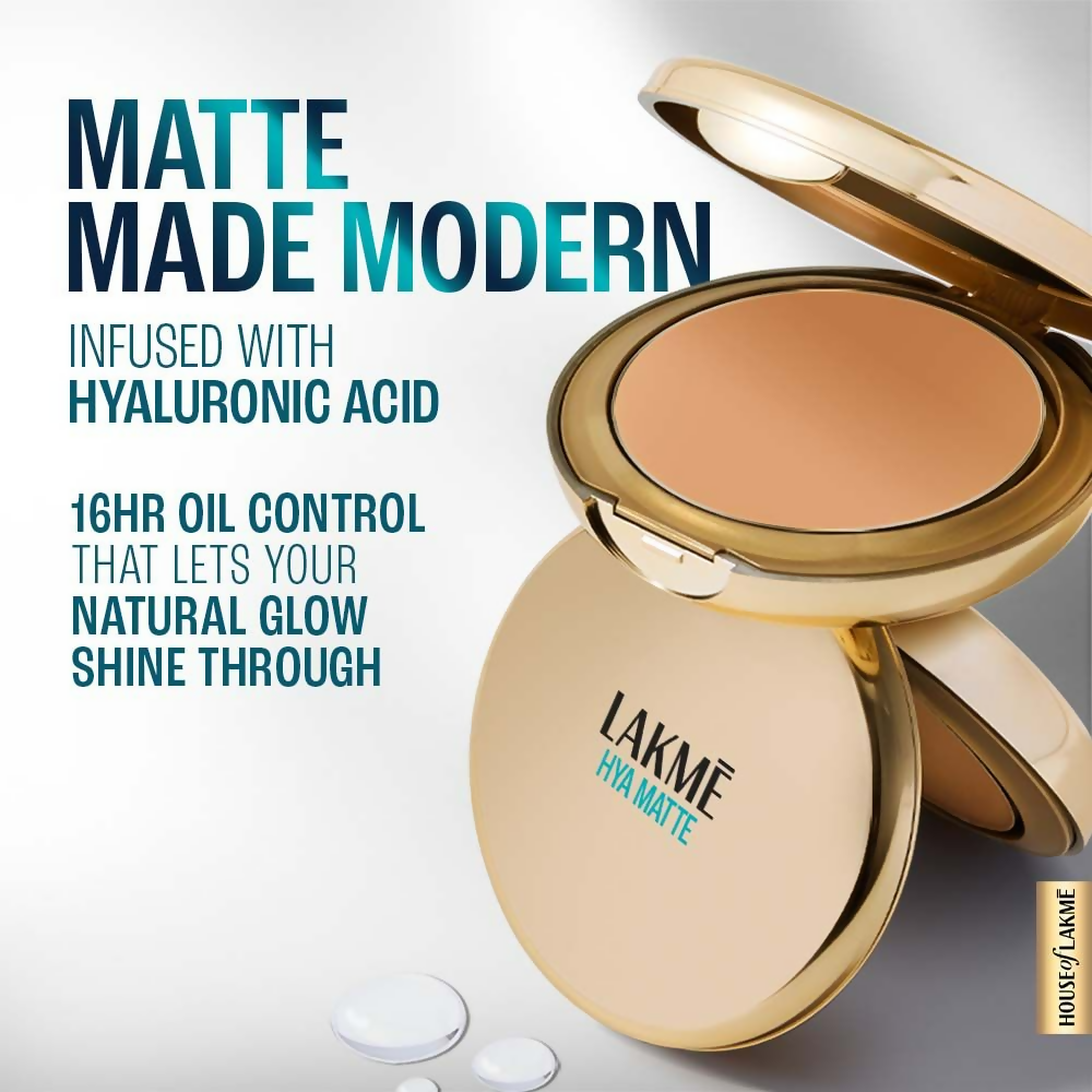 Lakme 9 To 5 Hya Matte Pressed Powder - Sand | Grocsy