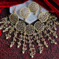 Jewel City Exquisite Gold-Plated Kundan Bridal Jewelry Set | Grocsy