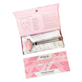 Natural Vibes Rose Quartz Vibrating Face Massage Roller with Free Gold Beauty Elixir Oil | Grocsy