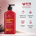 Botanic Hearth Smooth and Shine Shampoo with Hibiscus extract & Rosehip Oil | Grocsy