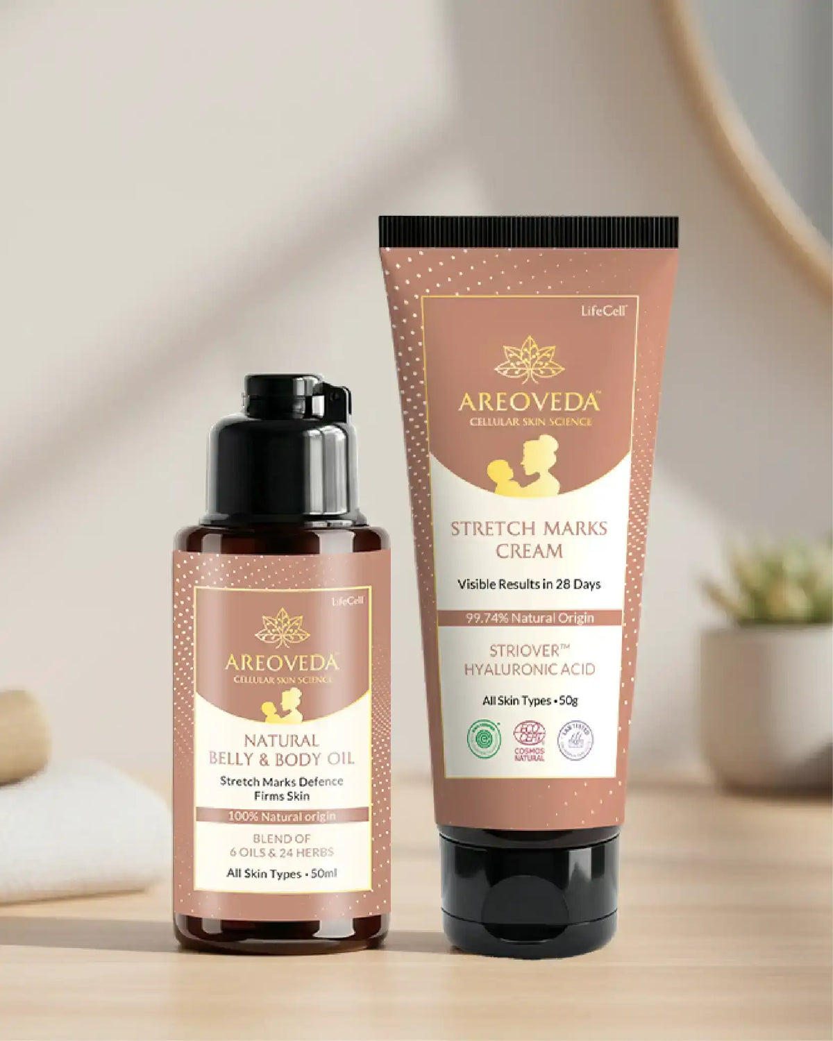 AreoVeda Stretch Marks Repair Bundle | Grocsy