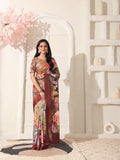 Shivam Fabrics Multi Color Turkey Fabric Printed Saree | Grocsy