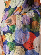 Shivam Fabrics Multi Color Turkey Fabric Printed Saree | Grocsy
