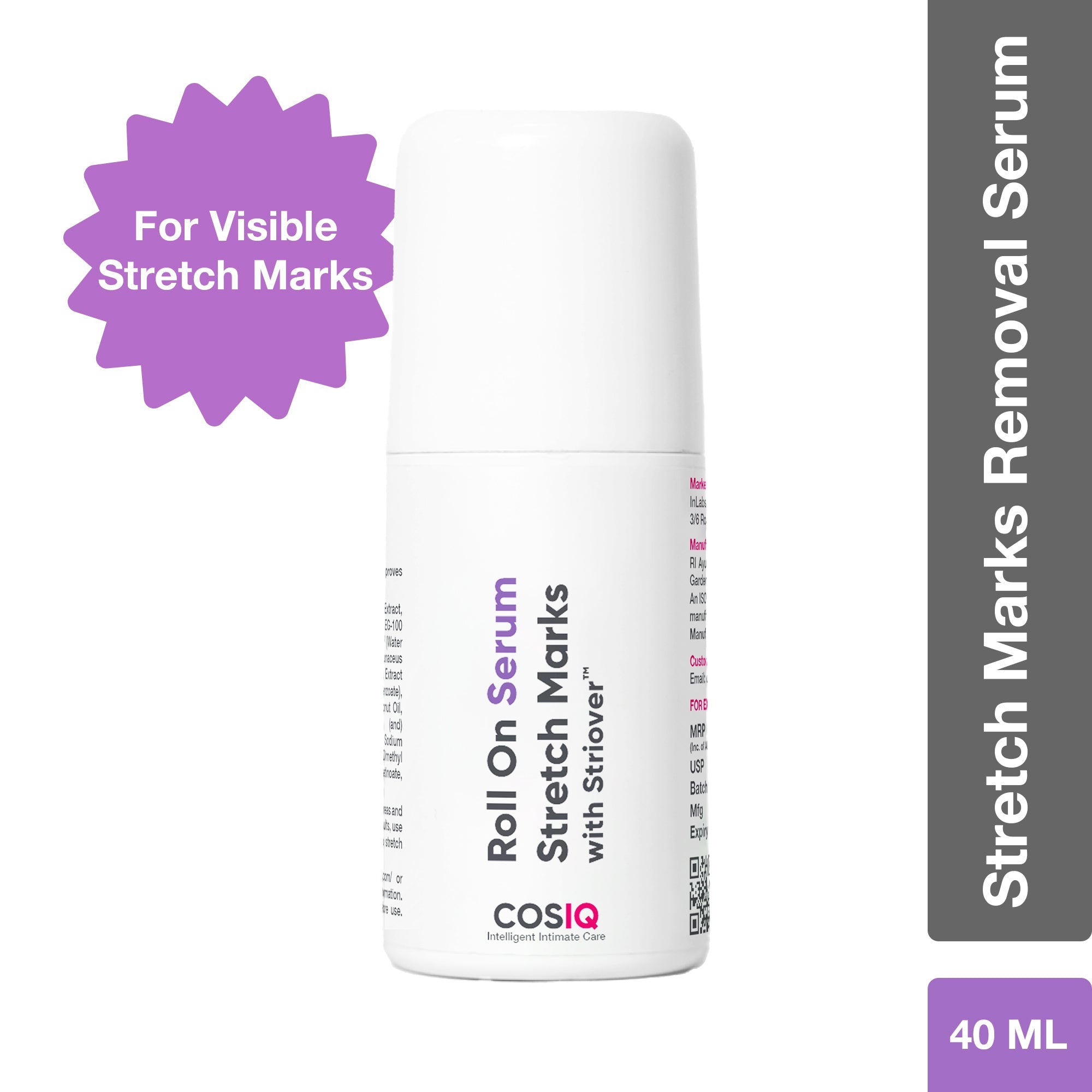 Cos-IQ Stretch Marks Removal Roll-On Serum with Striover | Grocsy