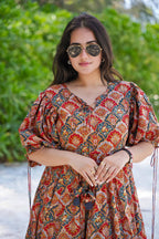 Sonakshi Women's Multycolor Rayon Digital Print Full Round Flair Anarkali Gown Set | Grocsy