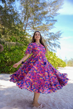 Sonakshi Women's Multycolor Rayon Digital Print Full Round Flair Anarkali Gown Set | Grocsy