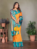 Sonakshi Women's Fenta Banarasi Silk Zari Woven Traditional Saree with Blouse | Grocsy