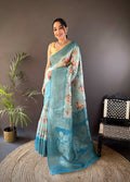 Sonakshi Women's Feroji Blend Silk Jacquard Woven Traditional Saree with Blouse | Grocsy