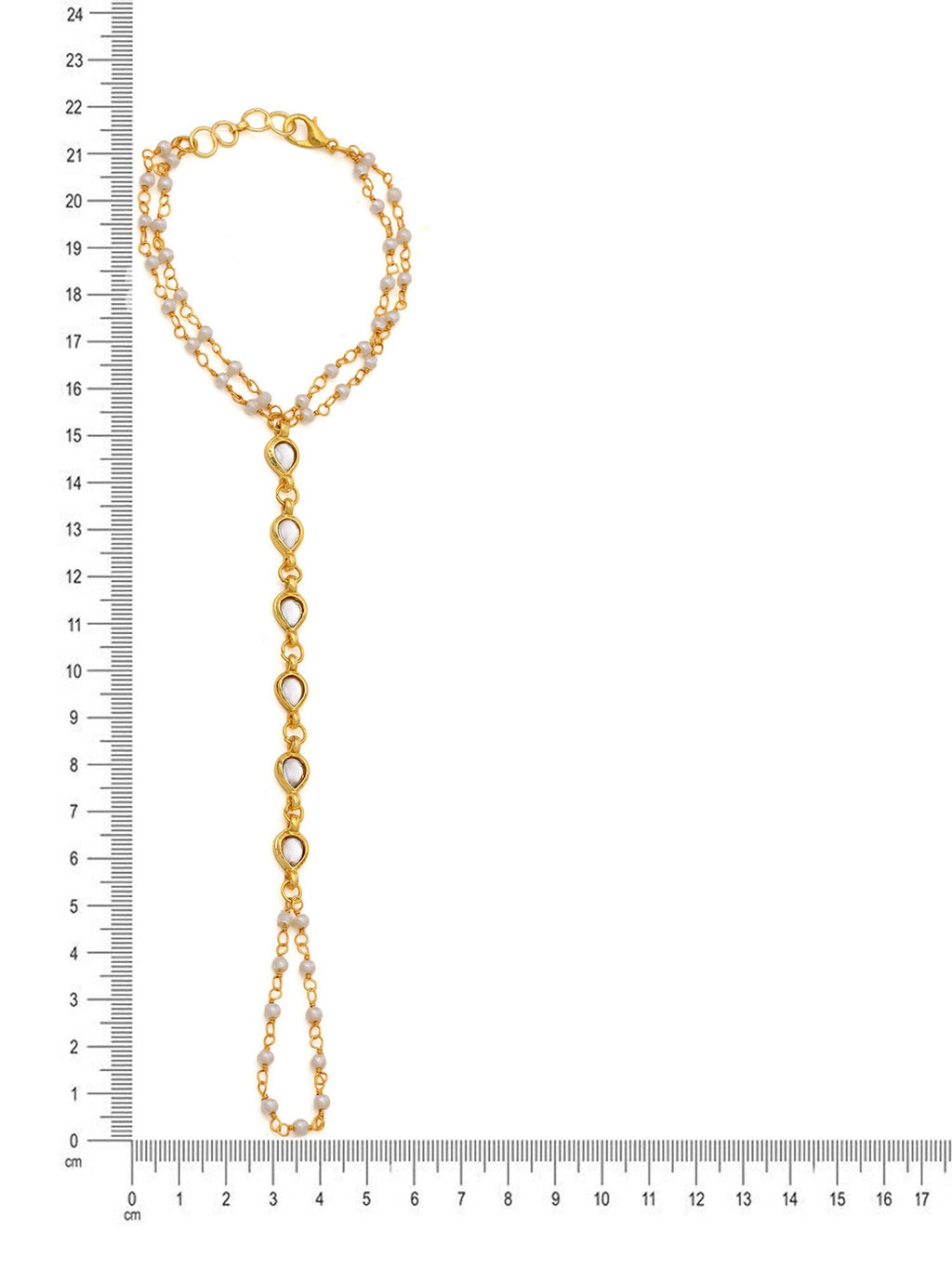 Ruby Raang Gold Kundan Haath Phool | Grocsy