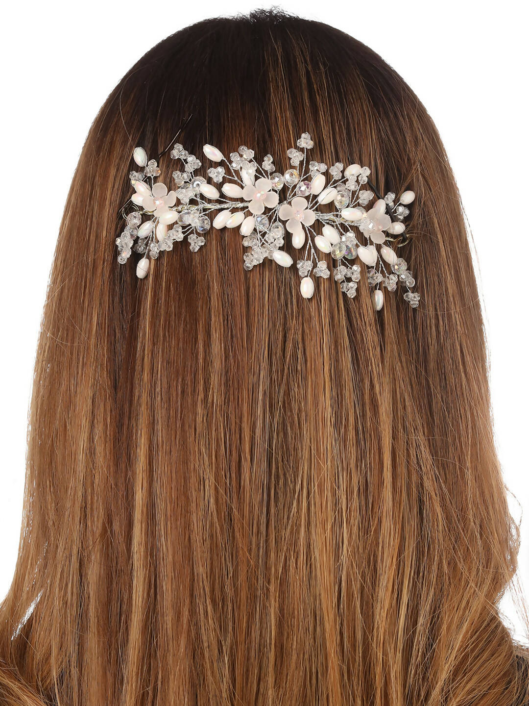 NVR Women's Embellished Beaded Hair Accessory Set | Grocsy