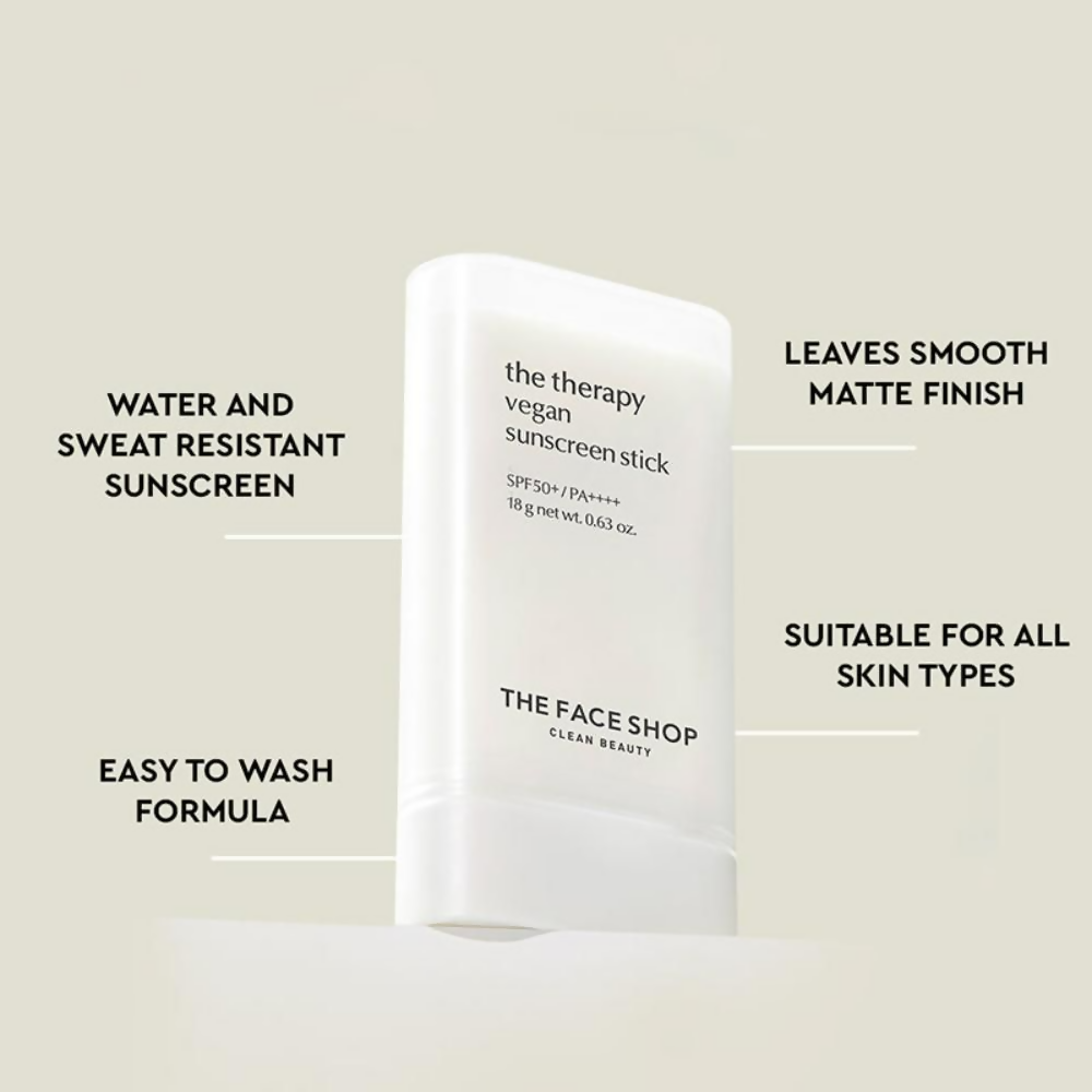 The Face Shop The Therapy Sunscreen Stick SPF50+ PA++++ | Grocsy