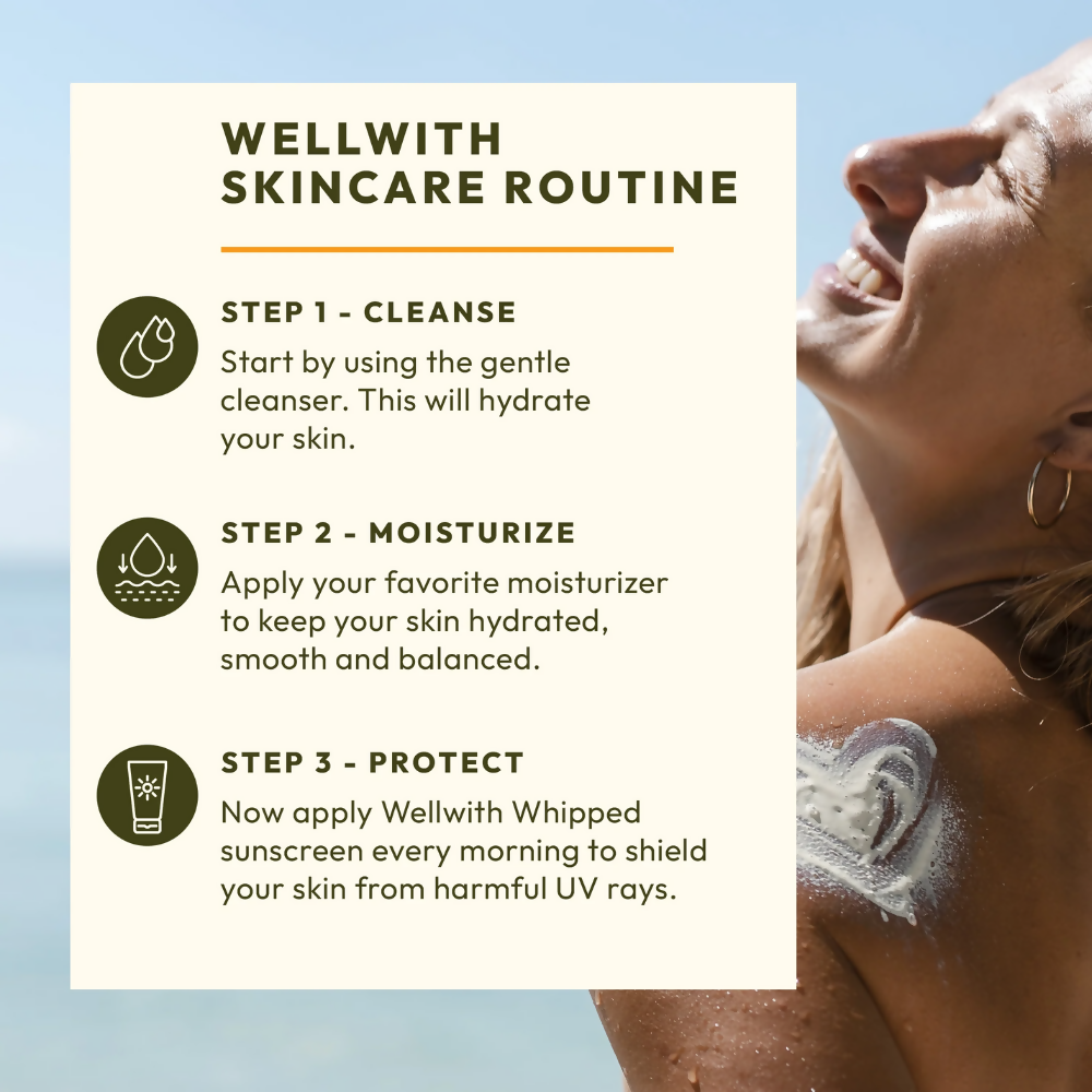 Wellwith Whipped Sunscreen Lotion SPF 50 | Grocsy