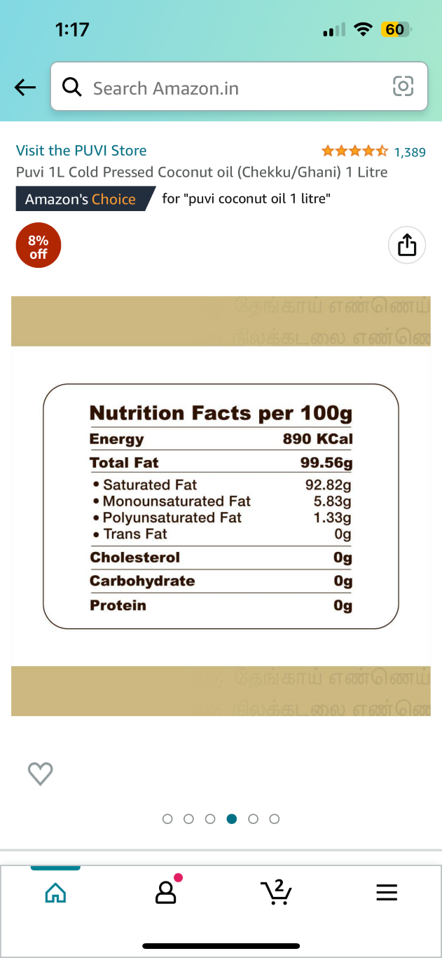 Shuddh Natural Coconut Oil Cold Pressed | Grocsy
